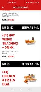 KFC Hot Wings snackbox