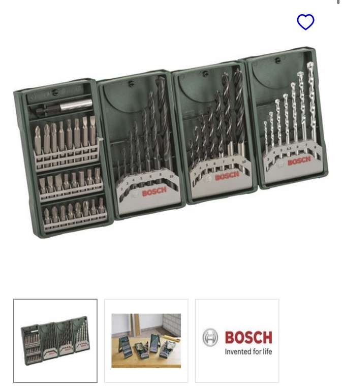 Bosch X-Line Borenset - 46-delig - Voor hout, metaal en steen