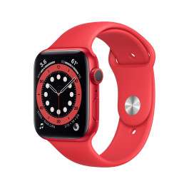 Apple Watch Series 6 44 mm (PRODUCT)RED - (PRODUCT)RED sportbandje