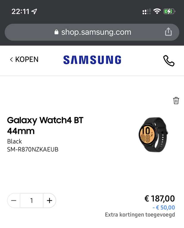 ICS Leden! Samsung Galaxy Watch 4 44mm