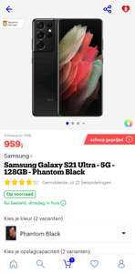 Samsung Galaxy S21 Ultra 5G + 3 acties via Samsung