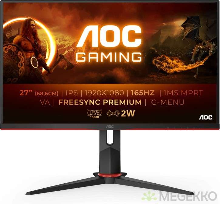 AOC C27G2U/BK 27" Full-HD 165Hz Gaming monitor