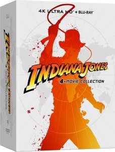 Indiana Jones: Zavvi Exclusive 4-Movie Collection 4K Ultra HD & Blu-Ray Steelbook