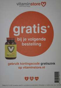 Vitaminstore - gratis Ester-C (vitamine C) kauwtabletten t.w.v. €14,95 bij minimale besteding van €50