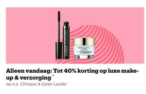 DAGDEAL Bol - Alleen vandaag: Tot 40% korting op luxe make-up & verzorging* op o.a. Clinique & Estée Lauder