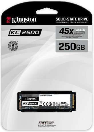Budget TLC PCIe 3 NVMe 250GB SSD Kingston KC2500