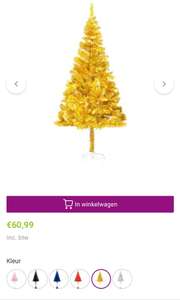 VidaXL Gouden kerstboom, zilver of andere kleuren.