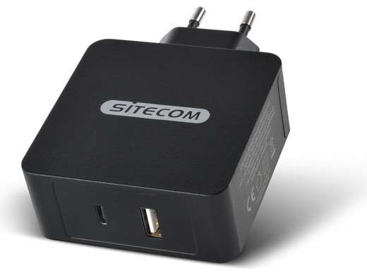 Sitecom USB-C Snellader 57W + USB-C Kabel