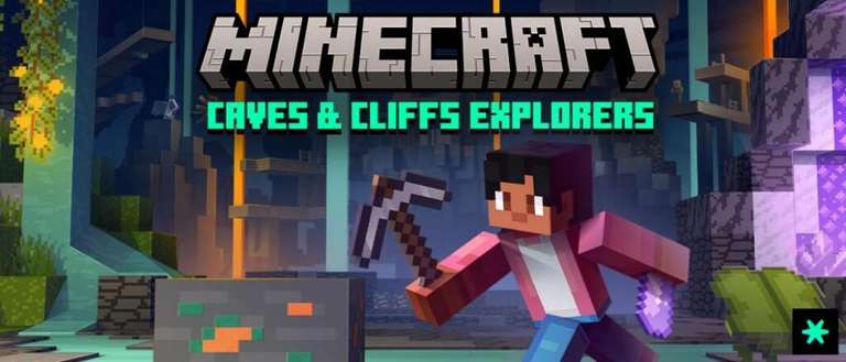 Minecraft Bedrock gratis map Caves & Cliffs Explorers