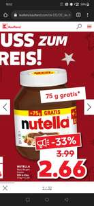(Grensdeal) Kaufland Nutella 825 gram