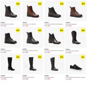 SALE + 20% extra: leren damesschoenen, sneakers, boots & laarzen: €19 - €23,20