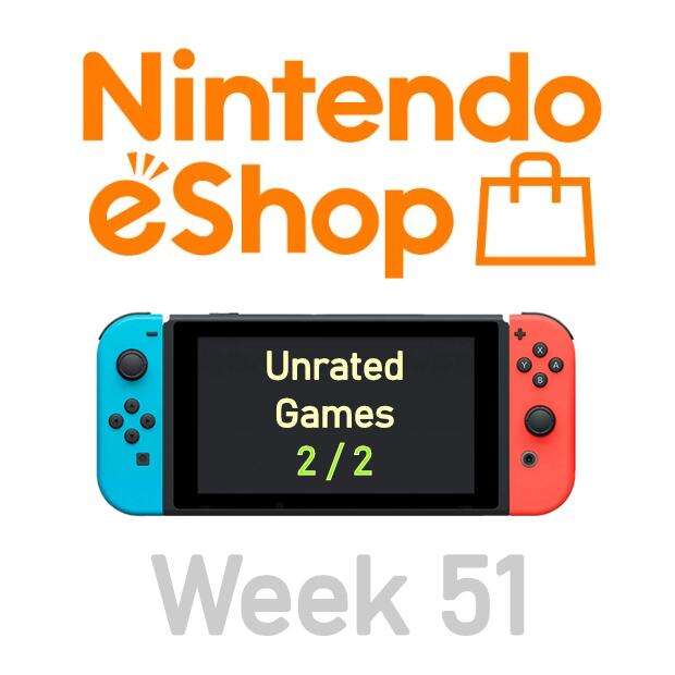 Nintendo Switch eShop aanbiedingen 2021 week 51 (deel 3/3) games zonder Metacritic score (deel 2/2)