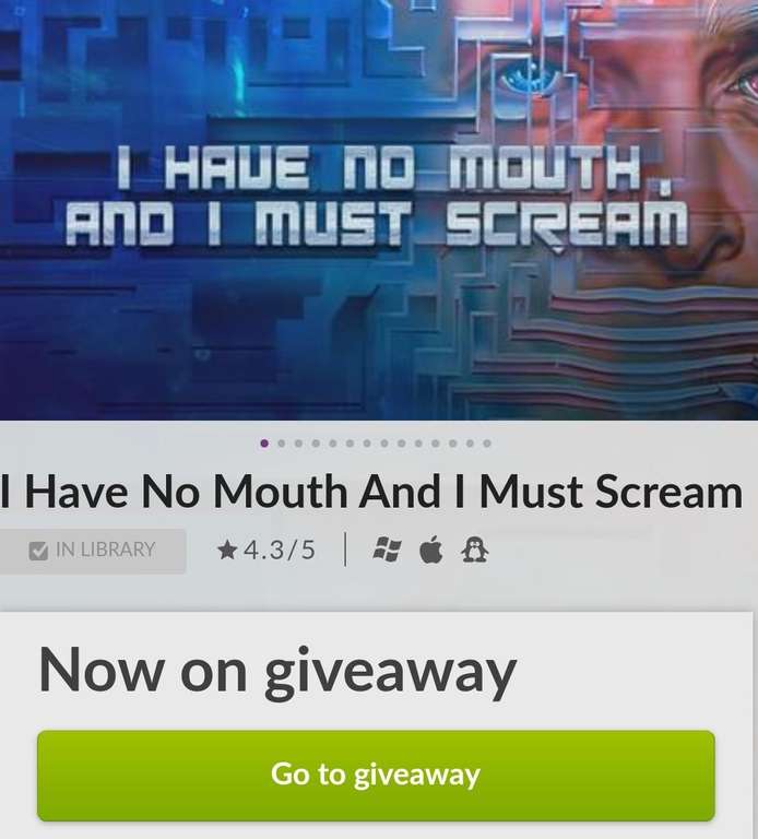 I have no mouth and I must scream gratis @ GOG