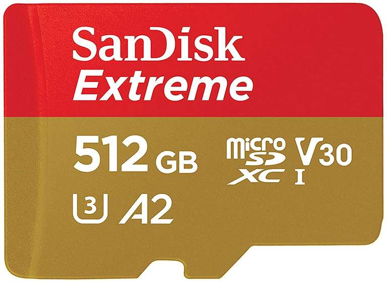Sandisk Extreme 512GB Micro SD (U3, V30) @Amazon DE