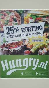25% Korting@hungry.nl