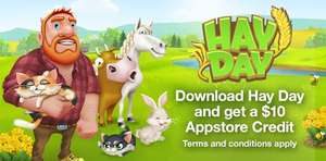 Gratis $10 appstore credit door het downloaden van Hay Day @ Amazon.com