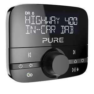 Pure Highway 400 Audio adapter met DAB+ en Bluetooth streaming voor in de auto @ Bestekeus