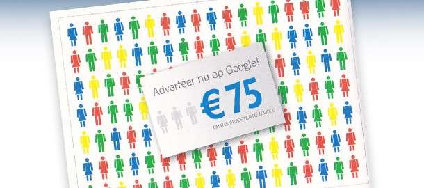 Ontvang gratis €75 advertentietegoed bij besteding van €25 door code @ Google Adwords