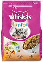 Prijsfout?  Whiskas kattenvoer 950 gram, 5 zakken voor 4,99 op Bol.com