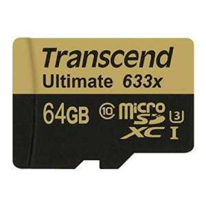 [UPDATE: nu €16,65] Transcend Ultimate 64GB microSD 633x UHS-I U3 voor €19,75 @ Nextdeal