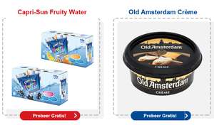 Probeer Gratis: Capri-Sun Fruity Water en/of Old Amsterdam Crème @ Jan Linders