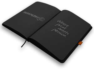 Gratis Blackbook met witte stift @ Saxoprint