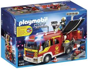 PLAYMOBIL Brandweer pompwagen met licht en sirene (5363) voor €37,50 @ GameSeek
