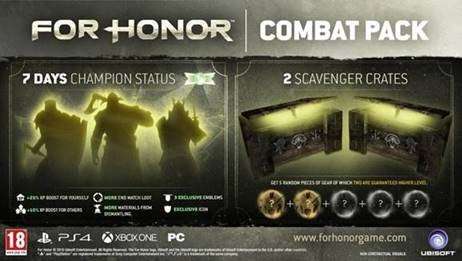 Gratis Combat Pack DLC voor For Honor @ Ubisoft