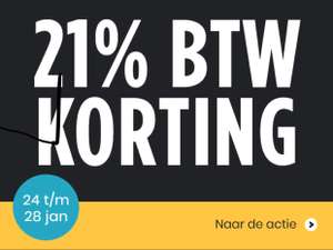 21% BTW korting vanaf woensdag @plattetv.nl