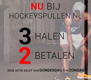 3 halen = 2 betalen (ook op sale) @ Hockeyspullen.nl