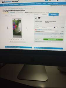Sony Xperia XZ1 Compact met Tele2 abonnement verschillende kleuren
