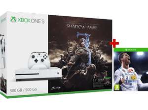 [BE] Xbox One S 500 GB + Shadow of War + FIFA 18