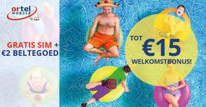 Gratis Ortel prepaid simkaart + €2,- beltegoed