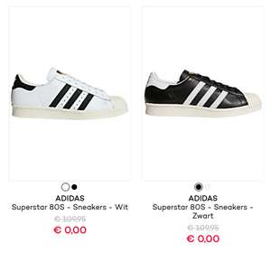 [Prijsfout] Adidas Superstar voor €0 + €3,90 verzendkosten @ Planet Sports