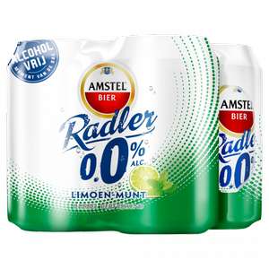 Amstel 4 pack blik 0.0 Radler Limoen Mint