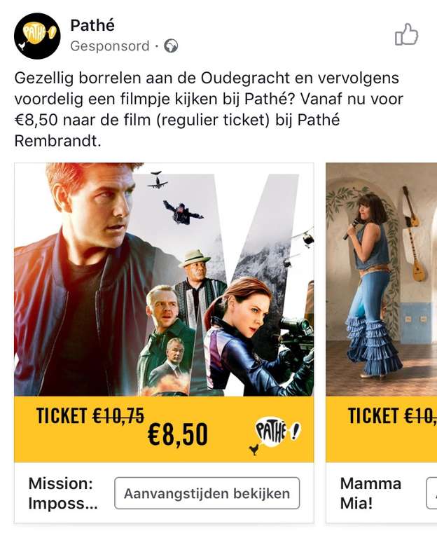Pathé Rembrandt Utrecht - €8.50 per regulier kaartje i.p.v. €10.75