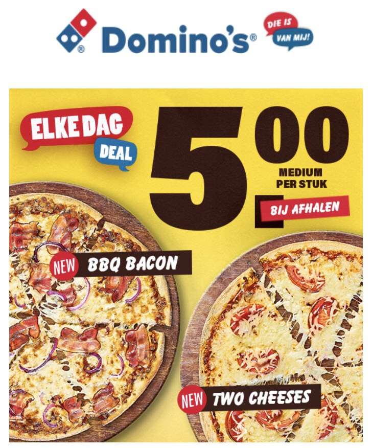 Altijd ring terwijl Domino's - Pizza voor 5 euro - Pepper.com