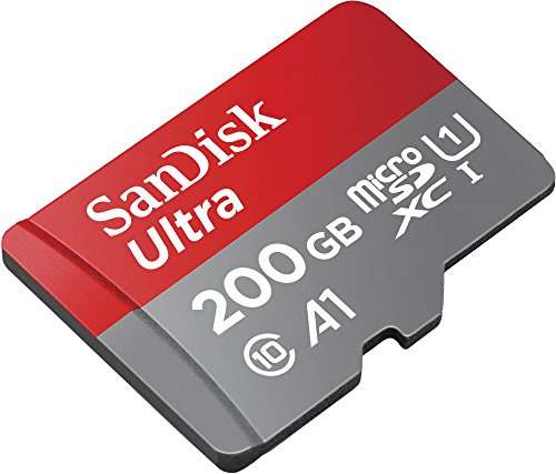 SanDisk Ultra 200GB microSDXC geheugenkaart + adapter Klasse 10, U1, A1