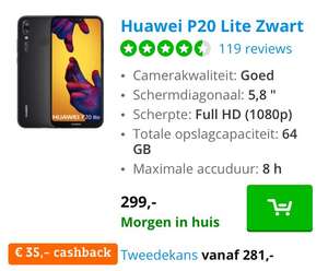 Huawei p20 lite cashback!