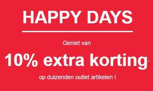 Happy Days: 10% extra korting op 1000-en outlet artikelen @ KIABI