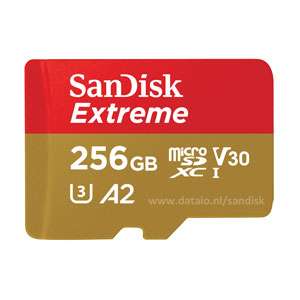 SanDisk Extreme Micro SDXC 256GB U3 A2 V30