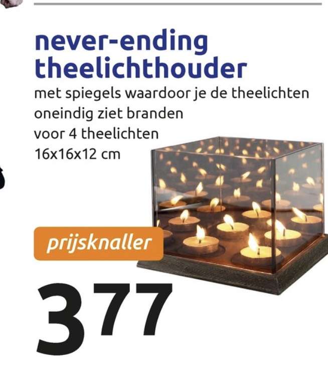 Never-ending theelichthouder @ action