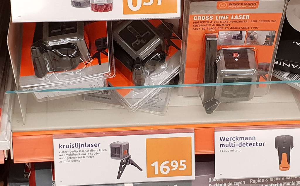 kassa hout Gedragen Kruislijnlaser bij Action voor €16.95 - Pepper.com