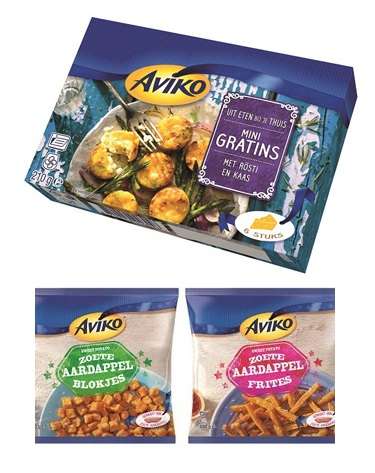 Coupons voor gratis Aviko Mini Gratins en Zoete Aardappelfrites of aardappelblokjes @ AH