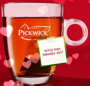 Gratis Theezakje met eigen theelabel (bezorging op Valentijnsdag) (Tea Topics) @ Pickwick