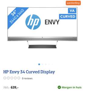 HP envy 34” curved monitor