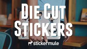 €1 voor 10 - custom made - die cut stickers @Stickermule