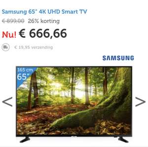 Samsung 65” 4K UHD Smart TV UE65NU7020