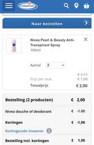 2 Nivea Pearl & Beauty Anti-Transpirant Spray voor slechts €1