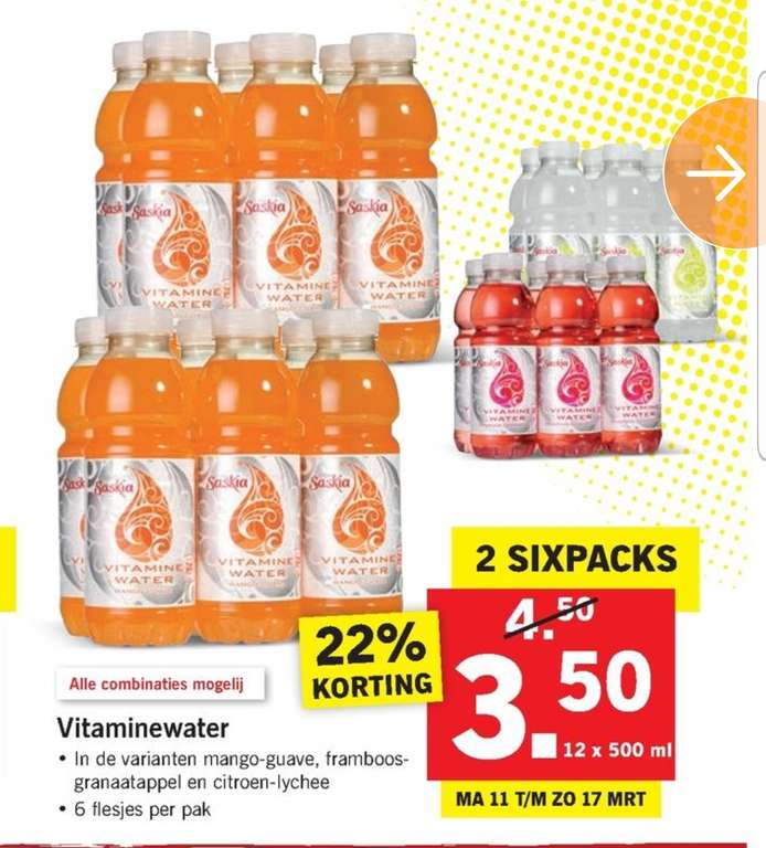 Vitaminewater 12x0.5 Liter ( Lidl )